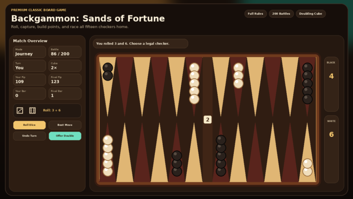 Backgammon: Sands of Fortune