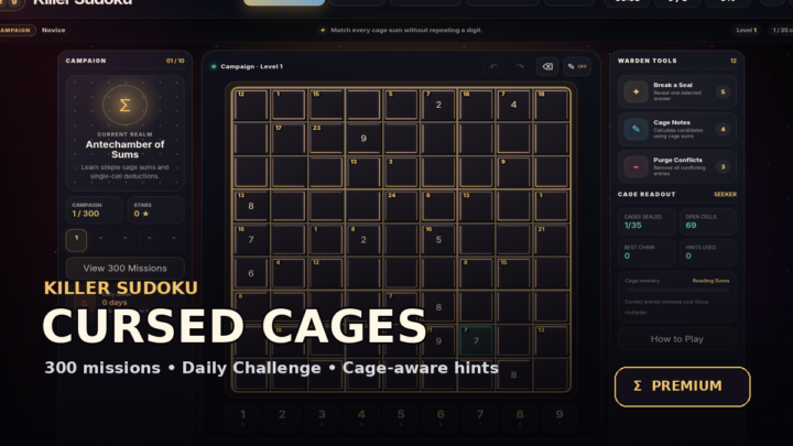 Killer Sudoku: Cursed Cages