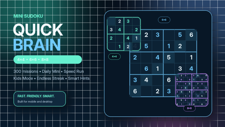 Mini Sudoku: Quick Brain