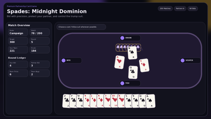 Spades: Midnight Dominion
