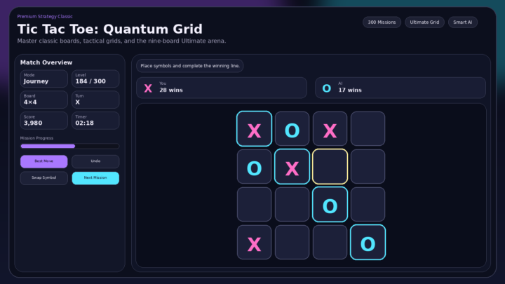 Tic Tac Toe: Quantum Grid